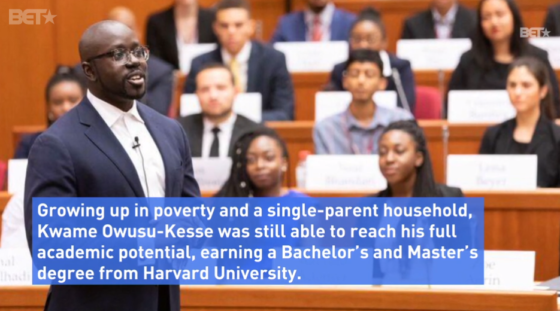 Kwame Owusu-Kesse speaking to group