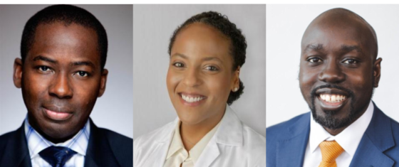Physicians Olajide A. Williams and Julia E. Iyasere and Harlem Children's Zone CEO wame Owusu-Kesse