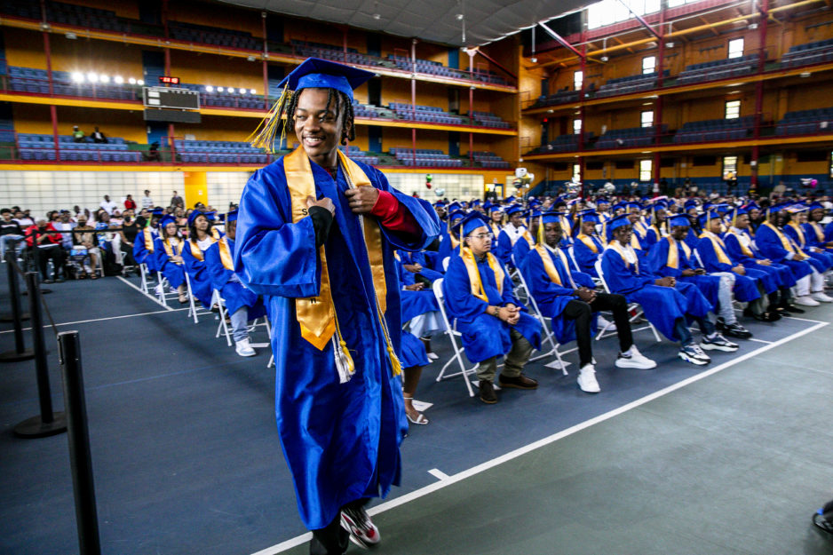 Promise Academy High School scholar at his graduation ceremony during Harlem Children's Zone Graduation Week 2022