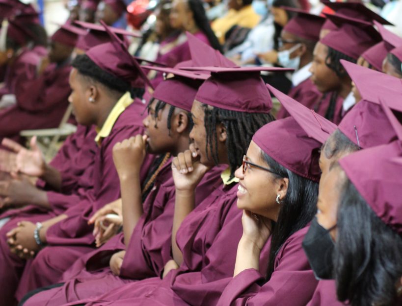 Promise Academy I Middle School scholars at their graduation ceremony during Harlem Children's Zone Graduation Week 2022