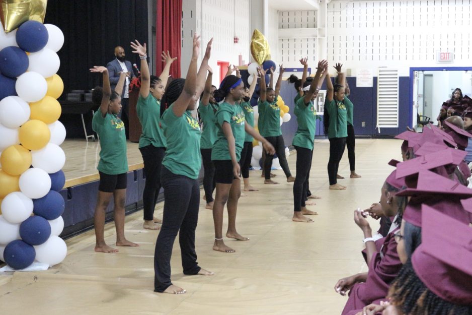 Promise Academy I Middle School scholars at their graduation ceremony during Harlem Children's Zone Graduation Week 2022