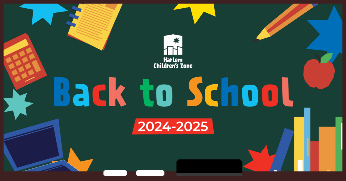 Decorative image styled like a chalkboard with the text "Back to School 2024-2025" in the center.
